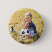 Aangepaste foto sporten knop ronde button 5,7 cm (Voorkant)