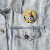 Aangepaste foto sporten knop ronde button 5,7 cm (In situ)