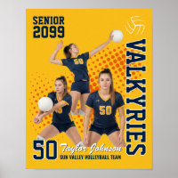Aangepaste foto sporten senior volleybalspeler