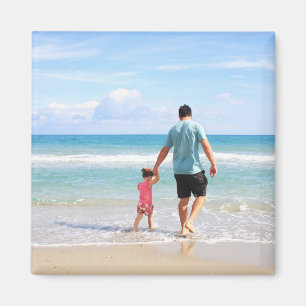 Aangepaste foto. Square Fridge Magnet. Magneet