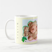 Aangepaste foto St. Patrick's 4Leaf Shamrock Lijst Koffiemok (Links)