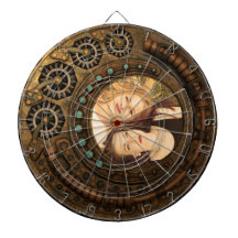 Aangepaste foto Steampunk Clock Time Metal Gears