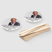 Aangepaste foto Stemming Politieke verkiezingscamp Handwaaier (Niet-gemonteerd)