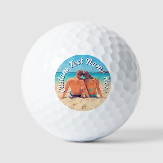 Aangepaste foto-stempels golfballen gepersonalisee (Voorkant)