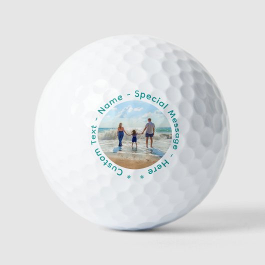 Aangepaste foto-stempels golfballen gepersonalisee (Voorkant)