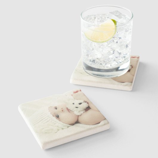 Aangepaste foto stenen onderzetter (Zijkant)