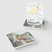 Aangepaste foto stenen onderzetter (Zijkant)