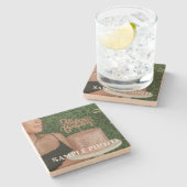 Aangepaste Foto Stenen Onderzetter – Verjaardag (Zijkant)