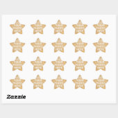 Aangepaste foto ster sticker (Vel)