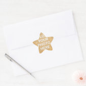 Aangepaste foto ster sticker (Envelop)