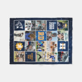 Aangepaste foto sterrennacht voor cheerteam senior fleece deken (Voorkant (Horizontaal))