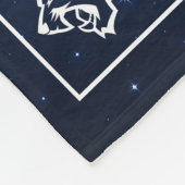 Aangepaste foto sterrennacht voor cheerteam senior fleece deken (Hoek)