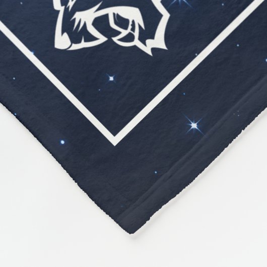 Aangepaste foto sterrennacht voor cheerteam senior fleece deken (Hoek)