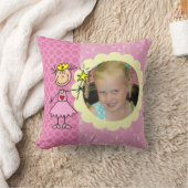 Aangepaste foto-stick Afbeelding Prinses Pillow Kussen (Deken)