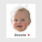 Aangepaste foto sticker, foto stickers gezicht dec (Vel)