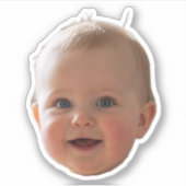 Aangepaste foto sticker, foto stickers gezicht dec (Voorkant)