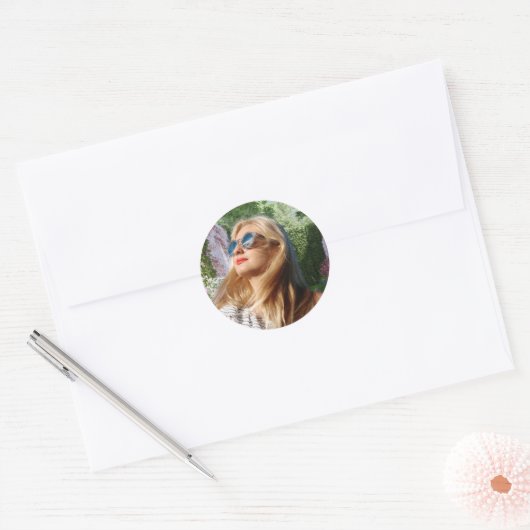 Aangepaste Foto Sticker, Gepersonaliseerde Sticker (Envelop)