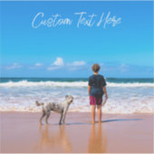 Aangepaste foto Sticker met uw foto's en tekst (Voorkant)