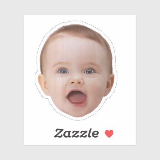 Aangepaste foto Stickers, Aangepaste foto gezicht Sticker (Vel)