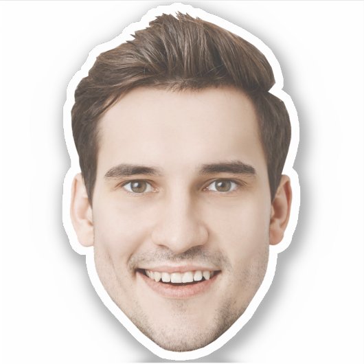 Aangepaste foto Stickers gepersonaliseerde Afbeeld (Voorkant)