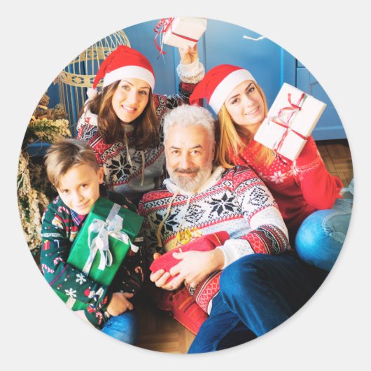 Aangepaste foto Stickers Gepersonaliseerde foto fa (Voorkant)