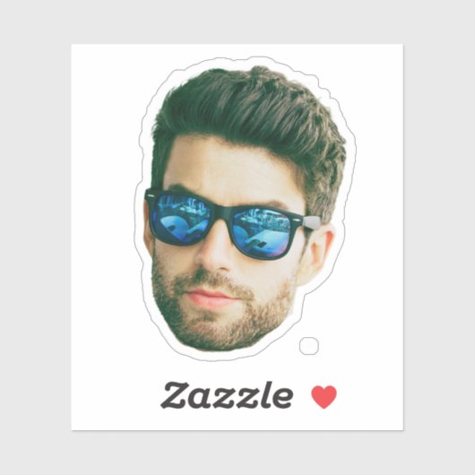 Aangepaste Foto Stickers Gepersonaliseerde Gezicht (Vel)