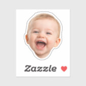 Aangepaste foto-stickers Gepersonaliseerde gezicht Sticker (Vel)