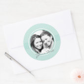Aangepaste foto-stickers maken pedots ronde sticker (Envelop)