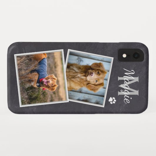 Aangepaste foto Stijlvolle foto Pet Cat Dog Monogr Case-Mate iPhone Case (Achterkant (horizontaal))