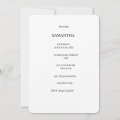 Aangepaste foto strand bruidsfeest kaart (Achterkant)