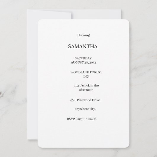 Aangepaste foto strand bruidsfeest kaart (Achterkant)