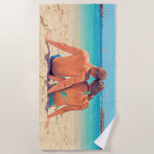 Aangepaste foto strandlaken met uw favoriete foto' (Voorkant)
