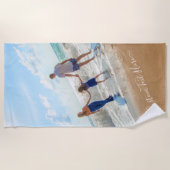 Aangepaste foto strandlaken Uw eigen ontwerp met t (Voorkant)