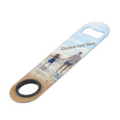 Aangepaste foto-streepjescode Geef je foto's en te Speed Flessenopener (Achterkant Gekanteld)