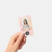 Aangepaste foto, streepjescode, Logo, naam Badge (Handheld)