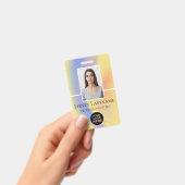 Aangepaste foto, streepjescode, Logo, naam Badge (Handheld)