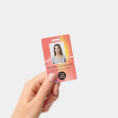 Aangepaste foto, streepjescode, Logo, naam Badge (Handheld)