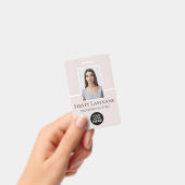 Aangepaste foto, streepjescode, Logo, naam Badge (Handheld)