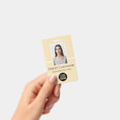 Aangepaste foto, streepjescode, Logo, naam Badge (Handheld)