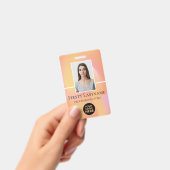 Aangepaste foto, streepjescode, Logo, naam Badge (Handheld)