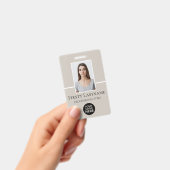 Aangepaste foto, streepjescode, Logo, naam Badge (Handheld)