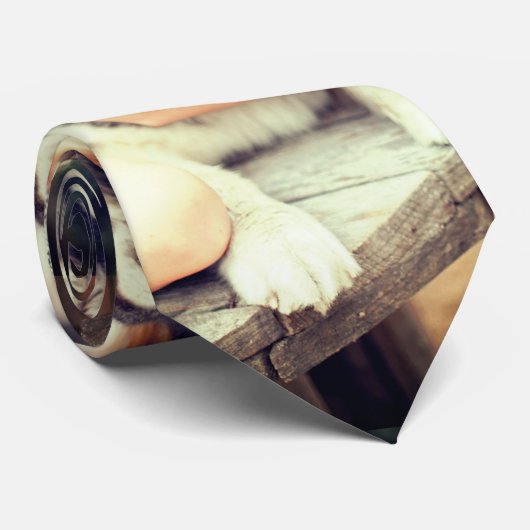 Aangepaste foto stropdas (Opgerold)