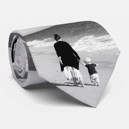 Aangepaste foto Stropdas gepersonaliseerd uw eigen (Opgerold)