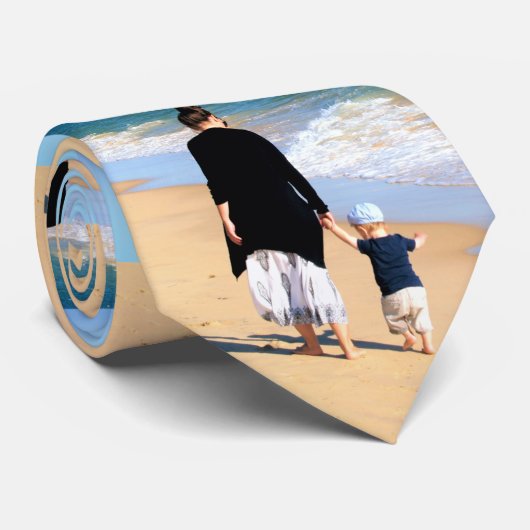 Aangepaste foto Stropdas jouw ontwerp met supermam (Opgerold)