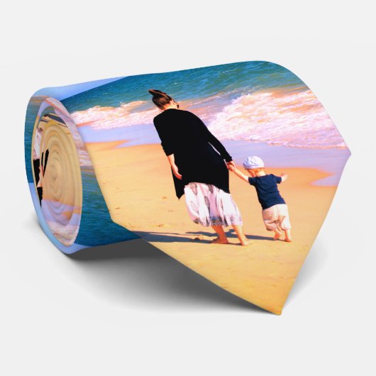 Aangepaste foto-Stropdas Uw eigen ontwerp Stropdas (Opgerold)