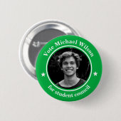 Aangepaste foto Studentenvakbond Verkiezing Lichtg Ronde Button 5,7 Cm (Voorkant /achterkant)