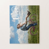 Aangepaste foto | Sunflower Love Script Legpuzzel (Verticaal)
