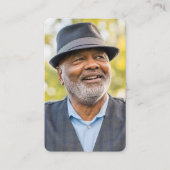 Aangepaste foto sympathie begrafenis gedenkteken K Visitekaartje (Voorkant)