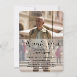 Aangepaste foto-sympathie Hartelijk dank Kaart