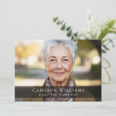 Aangepaste foto sympathie rouwverwerking dank u ka bedankkaart (Staand voorkant)